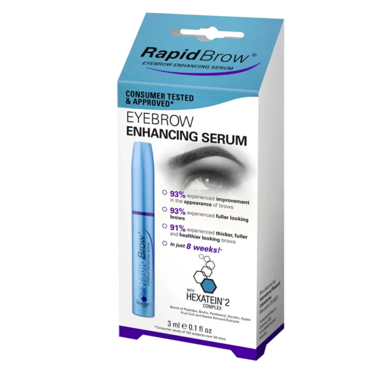 RapidBrow Eyebrow Enhancing Serum Duo 2-Pack | Fuller & Thicker Looking Brows | Brow Conditioner Serum for Women & Men