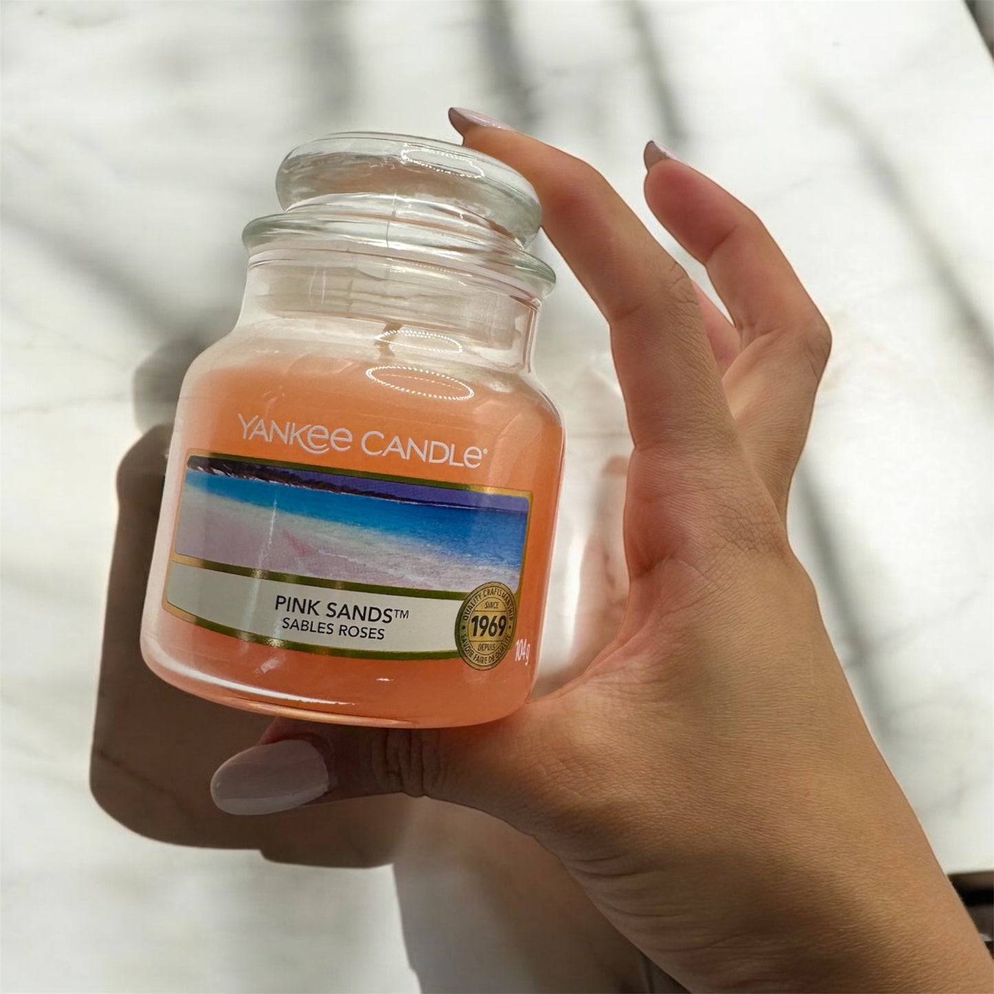 YANKEE CANDLE PINK SANDS 104GR JAR SET FOR 3