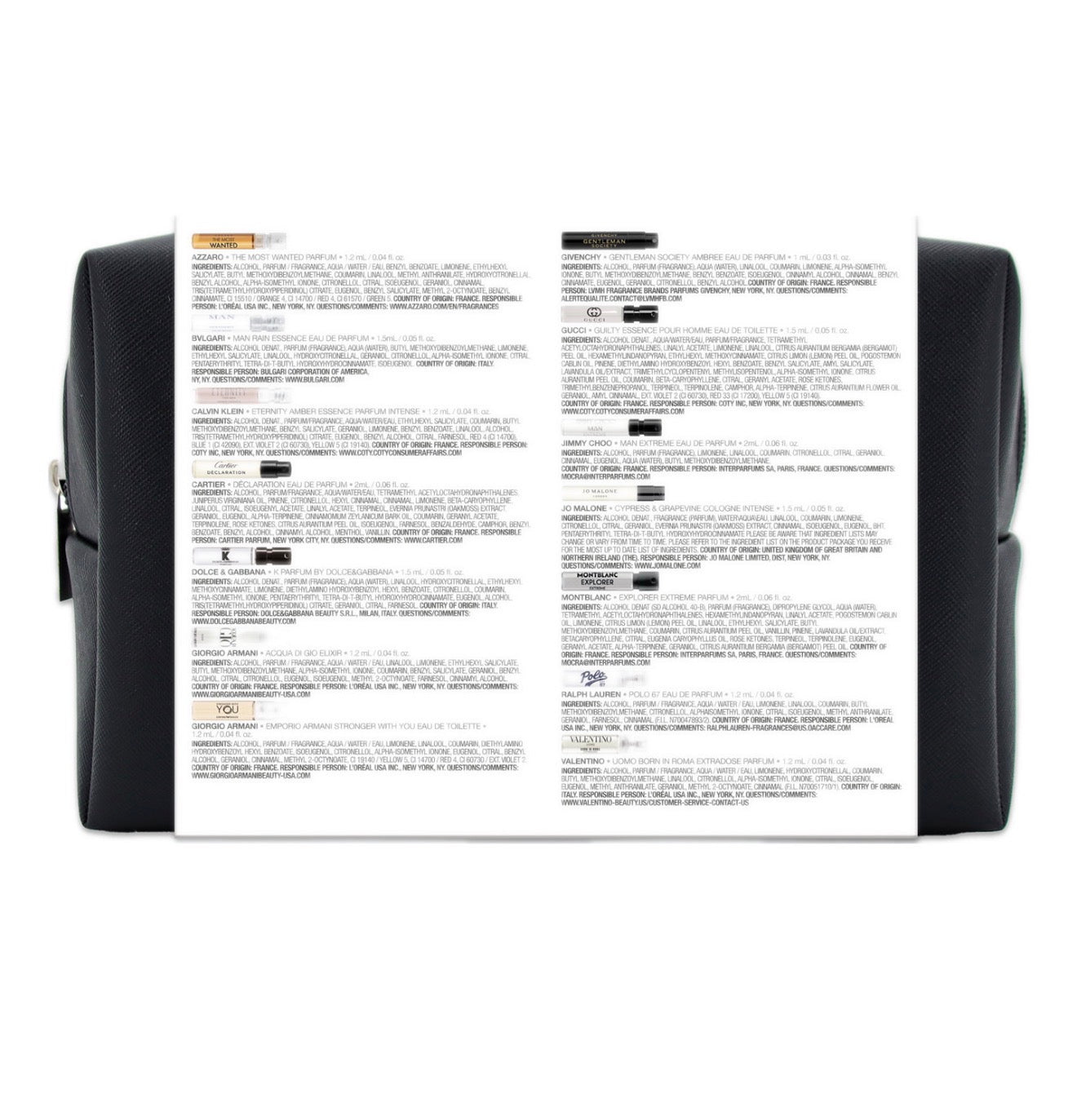 18-Pc. Favorite Scents Sampler Set For Him Eau De Parfum Fragrance Kit