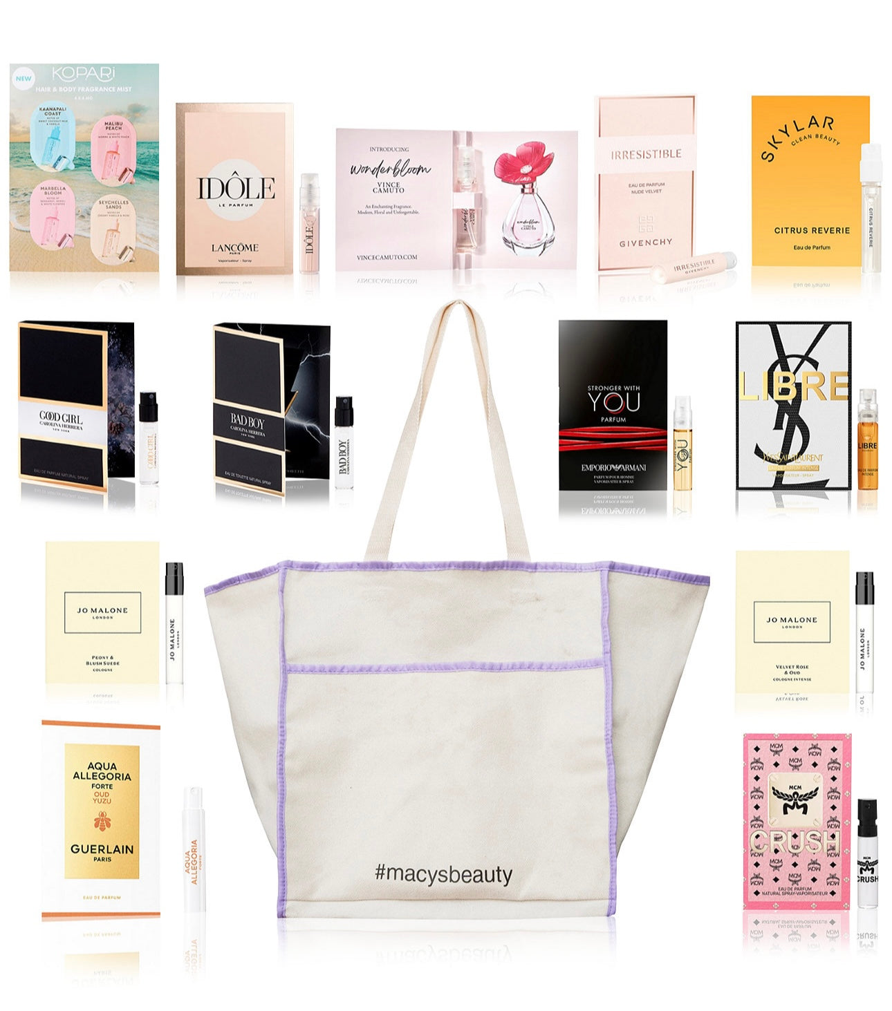 Premium Perfume Sample Set with Designer Tote