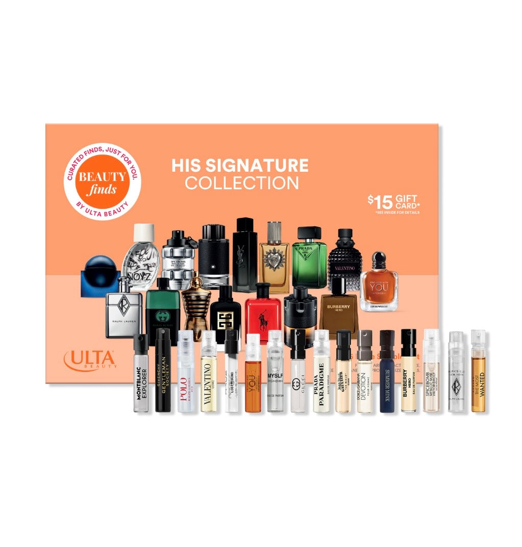 Men’s Signature Mini Cologne Collection (16-Piece Sampler + $15 Gift Card)