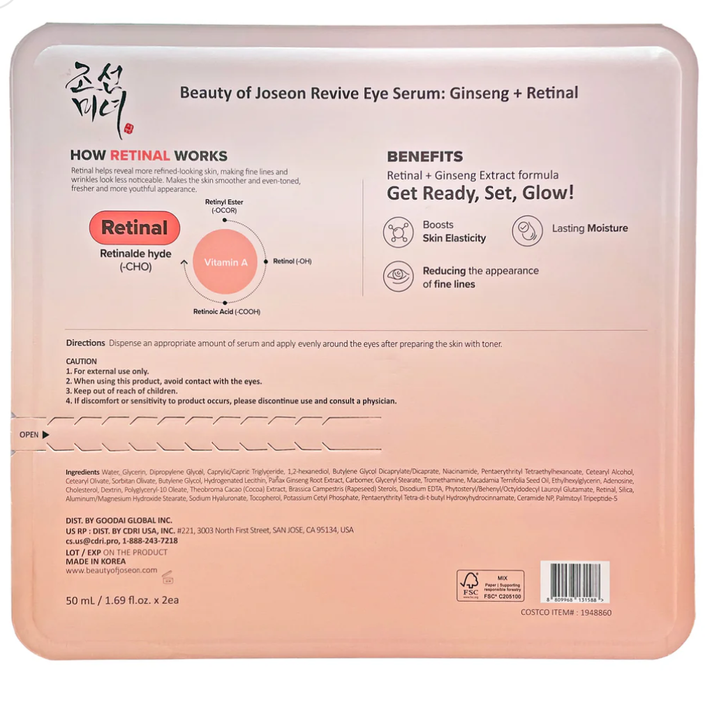 Beauty of Joseon Revive Eye Serum Ginseng + Retinal Duo Set