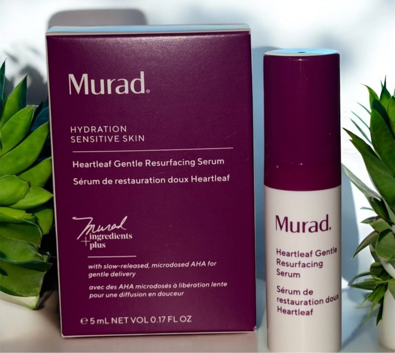 Murad Hydration Sensitive Skin Set For 2 Heartleaf Gentle Resurfacing Serum Mini