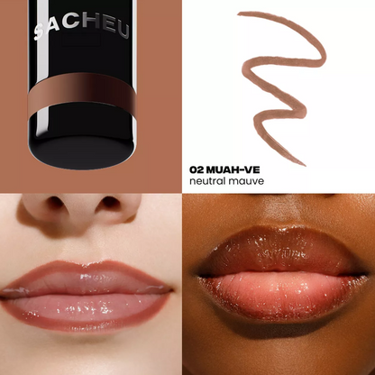 SACHEU Lip Liner STAY-N Peel Off Lip Stain – Muah-Ve Neutral Mauve