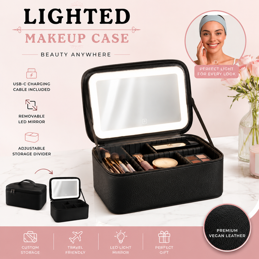 LumiCase Pro™ – LED Makeup Organizer