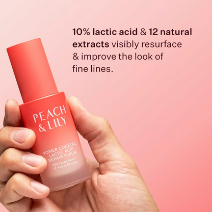 Peach & Lily Power Cocktail Lactic Acid Repair Serum 1.01 fl oz / 30 mL