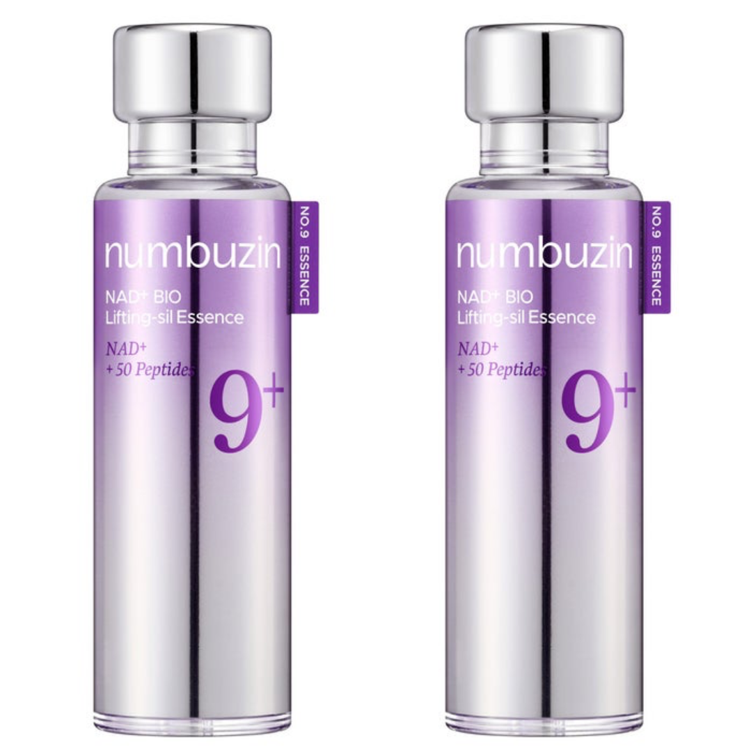 numbuzin No.9 NAD+ BIO Lifting Essence Duo Set – Korean Peptide Firming Serum 2 Pack 50ml Each