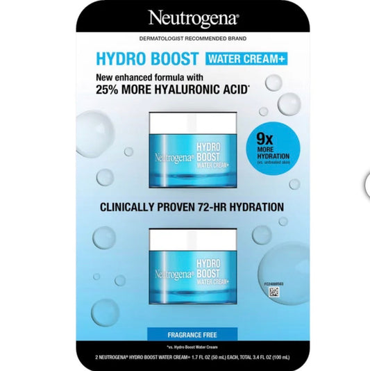 Neutrogena Hydro Boost Water Cream Duo Set | Hyaluronic Acid Moisturizer