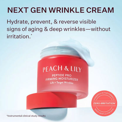 Peach & Lily Peptide Pro Firming Moisturizer 1.69 fl oz / 50 mL – Lift + Target Wrinkles