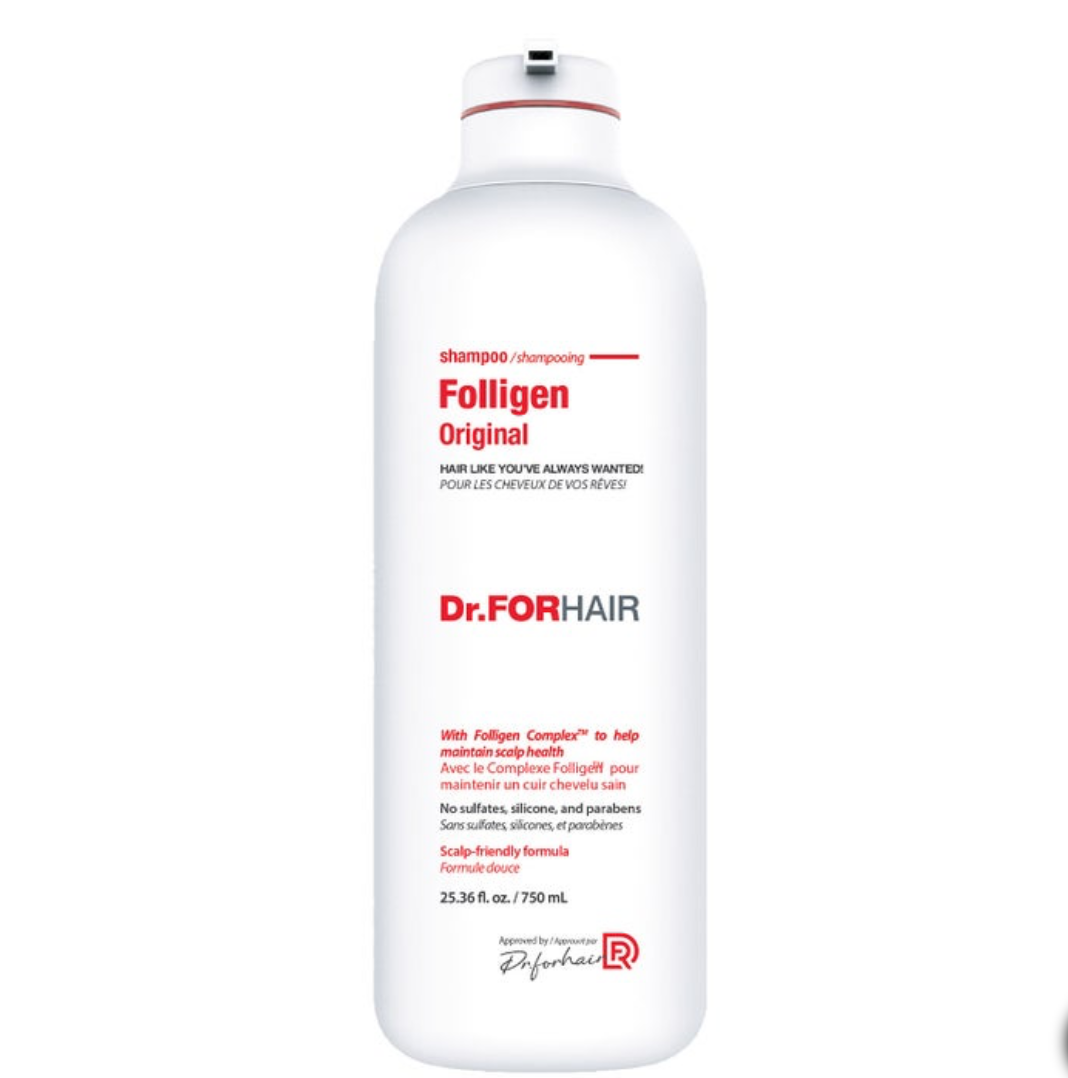 Dr.FORHAIR Folligen Original Shampoo Duo Set 2 x 750ml | Strengthening Scalp Care Shampoo for Thinning Hair