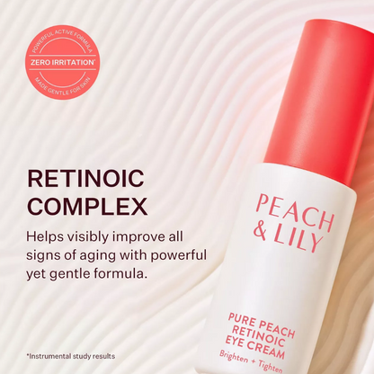 Peach & Lily Pure Peach Retinoic Eye Cream 0.67 fl oz / 20 mL – Brighten + Tighten