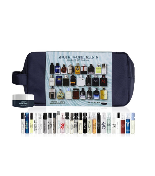 Men’s Luxury Fragrance Sampler Set – 26 Designer-Inspired Scents + Travel Bag