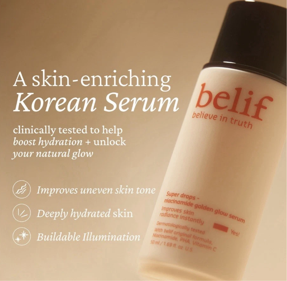 belif Super Drops Niacinamide and Vitamin C Golden Glow Serum