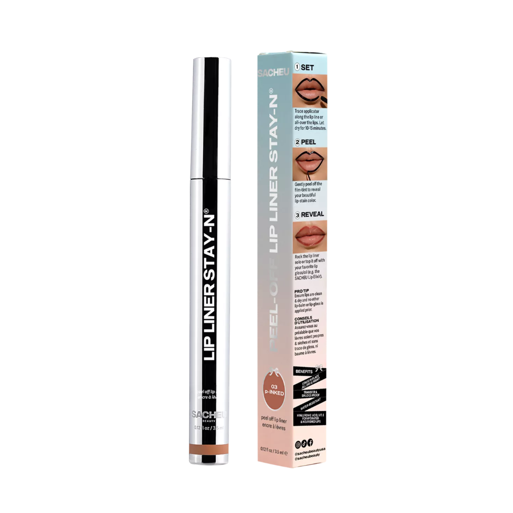 SACHEU Stay-N Peel-Off Lip Liner – p-INKED (Pink)