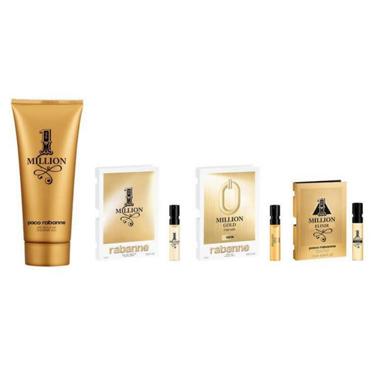 Paco Rabanne 1 Million Men’s Cologne Gift Set – Original Luxury Gold Fragrance Bundle with Shower Gel & Minis