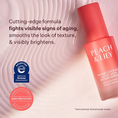 Peach & Lily Power Cocktail Lactic Acid Repair Serum 1.01 fl oz / 30 mL