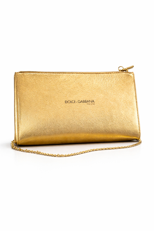 Dolce & Gabbana The One Gold Cosmetic Pouch with Chain