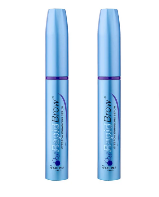 RapidBrow Eyebrow Enhancing Serum Duo 2-Pack | Fuller & Thicker Looking Brows | Brow Conditioner Serum for Women & Men