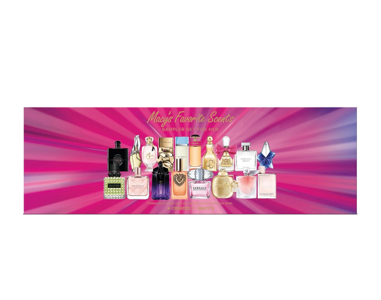 Holiday Edition Macy's 18-Pc. Fragrance Sampler Gift Set for Her.