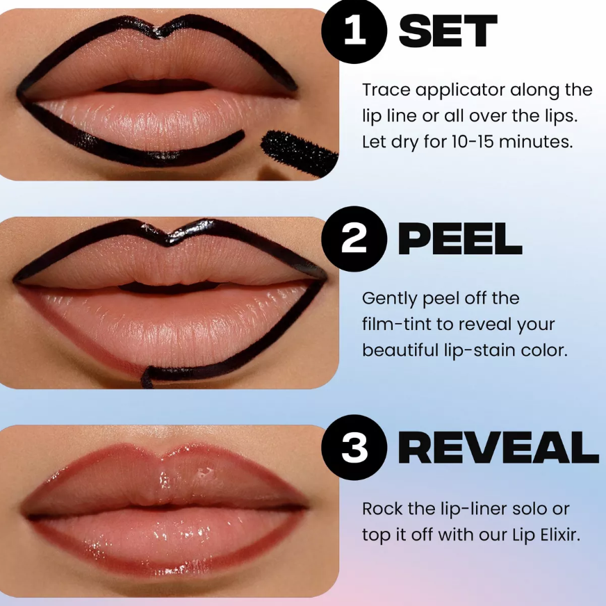 SACHEU Lip Liner STAY-N Peel Off Lip Stain – Muah-Ve Neutral Mauve
