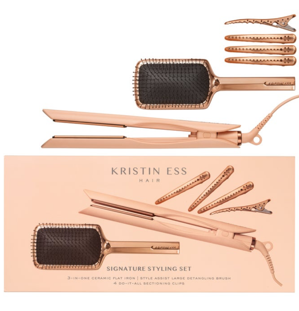 Kristin Ess Signature Styling Set 3-in-1 Ceramic Flat Iron – Open Box, Like New