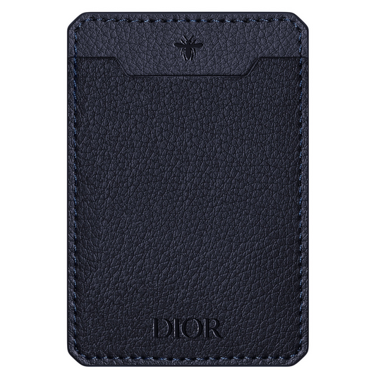 Dior Navy Card Holder – Luxury Slim Wallet