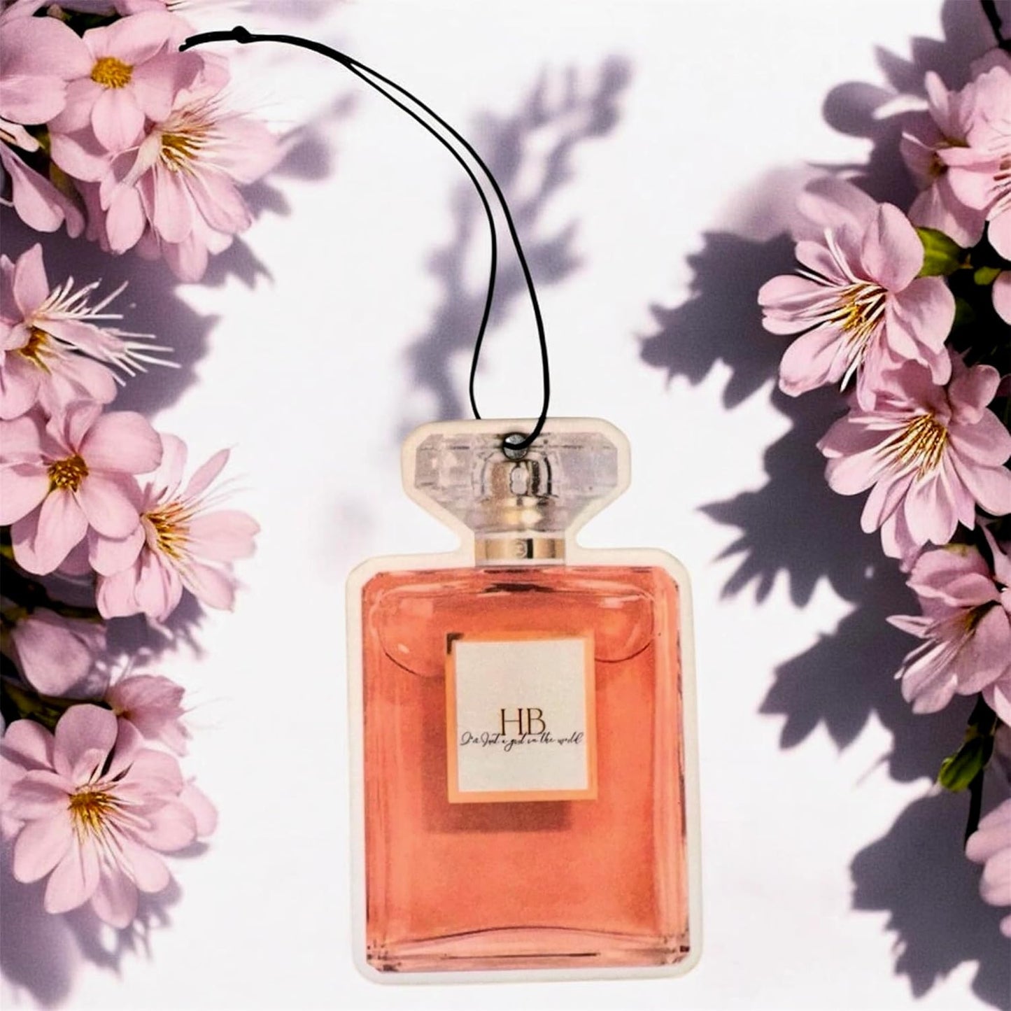 Designer Perfume Air Freshener, Car Fragrance, Orange and Pink, 2-Pack