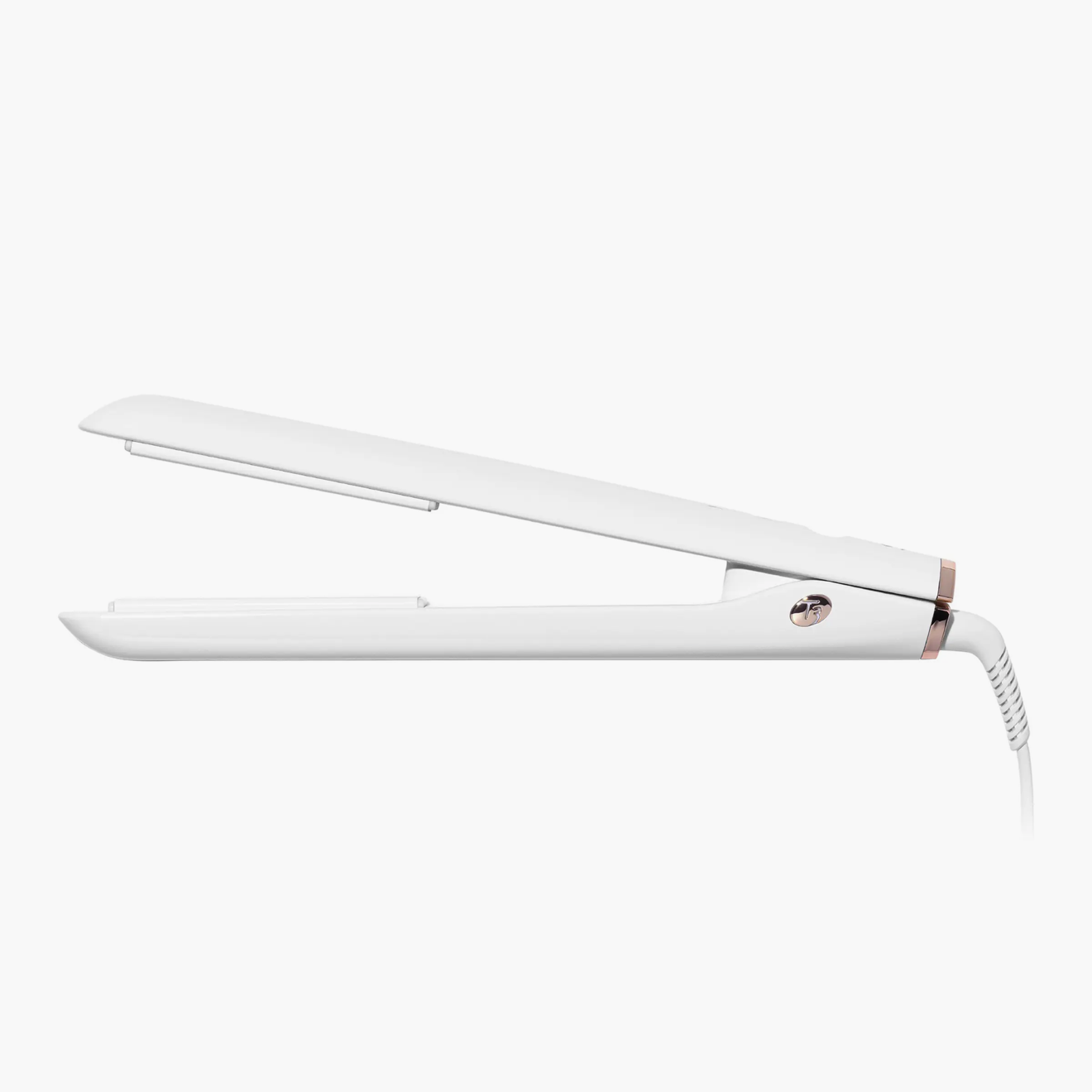 T3 SinglePass StylePlus 1-Inch Hair Straightener Flat Iron White & Rose Gold – Open Box