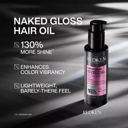 Redken Naked Gloss Lightweight Shine Hair Oil – 3.4 oz / 100 mL