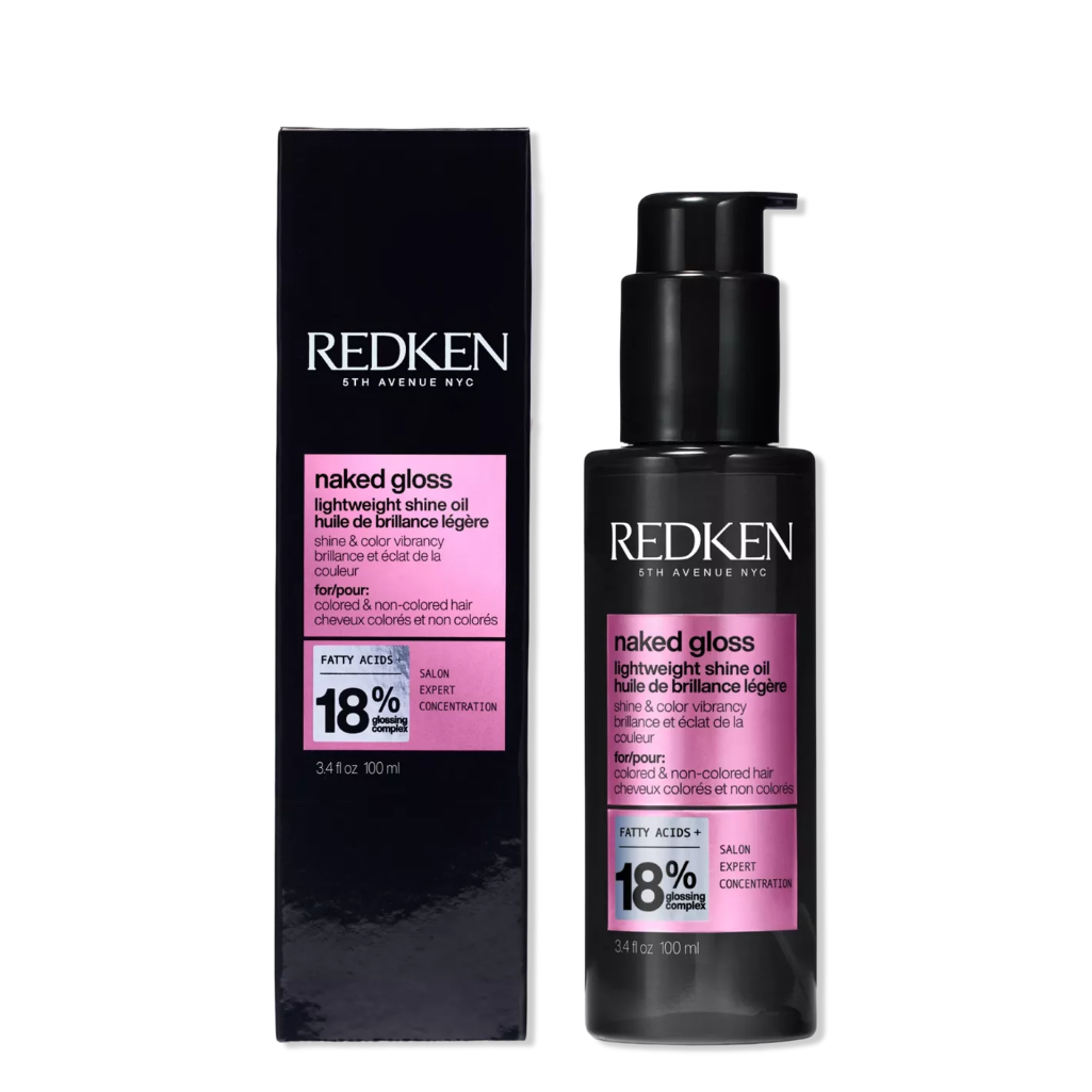 Redken Naked Gloss Lightweight Shine Hair Oil – 3.4 oz / 100 mL