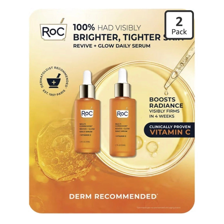 RoC Multi Correxion Revive + Glow Vitamin C Serum Set of 2