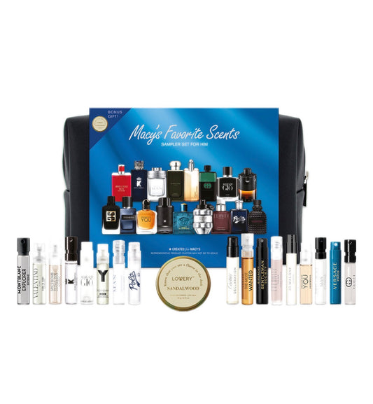 18-Pc. Favorite Scents Sampler Set For Him Eau De Parfum Fragrance Kit