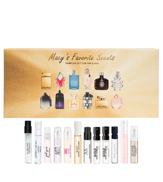 12-Piece Designer Fragrance Sampler Set – Luxury Perfume Samples for Men & Women
