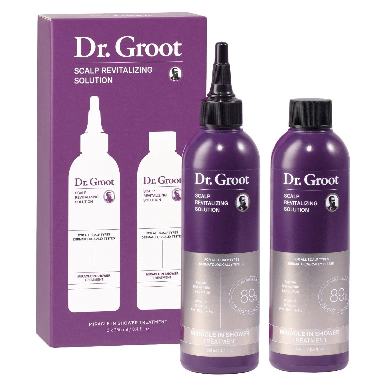 Dr. Groot Scalp Revitalizing Solution Hair Treatment Set 2 Pack 250ml Korean Hair Care