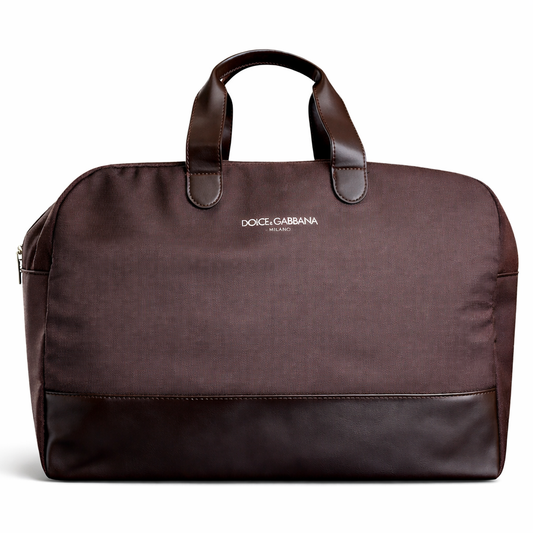 Dolce & Gabbana Milano Travel Bag – Premium Fabric with Leather Details