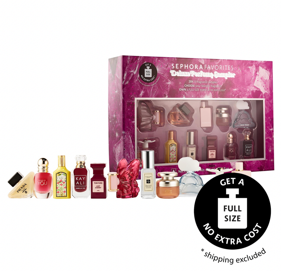 Holiday Perfume Sampler Vault Gift Set – Full Size Fragrance Redemption Certificate – Limited Edition
