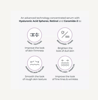NASSIFMD Hydro-Screen Serum 1 oz (30 mL) with Hyaluronic Acid, Retinol & Ceramides – Open Box