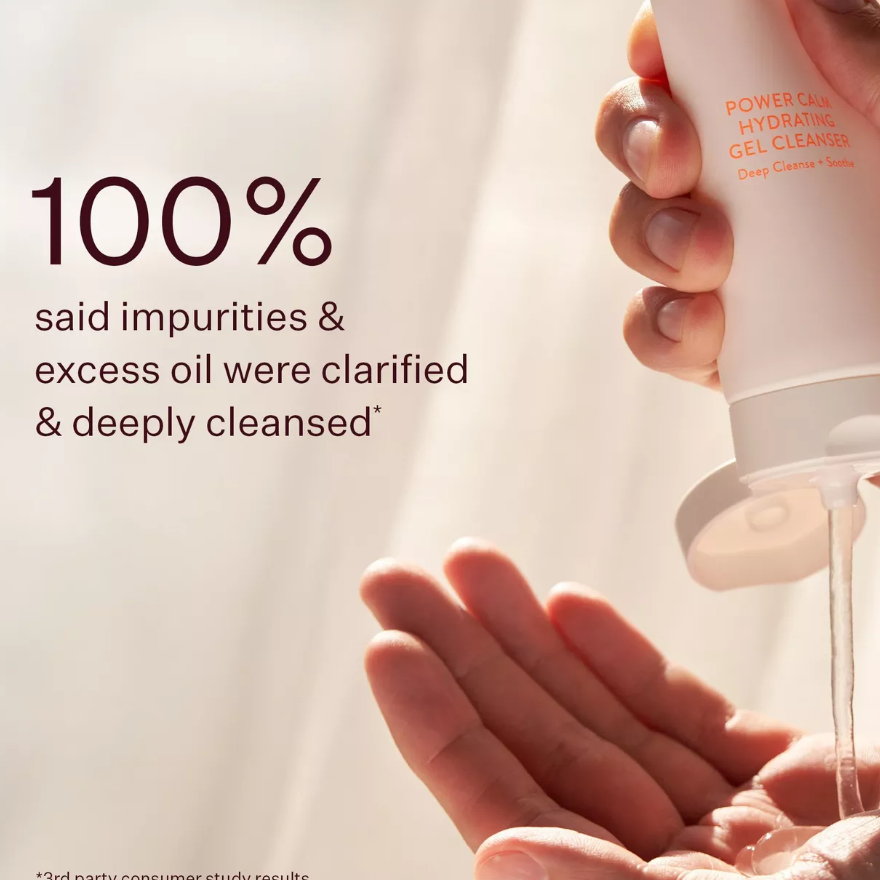 Peach & Lily Power Calm Hydrating Gel Cleanser 3.38 fl oz / 100 mL