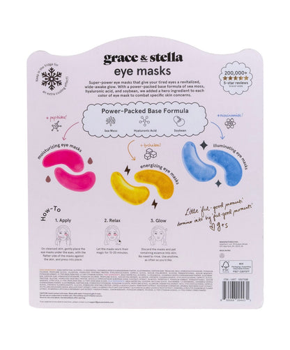 Grace & Stella Under Eye Masks, Under Eye Patches Combo Pack, 24-count