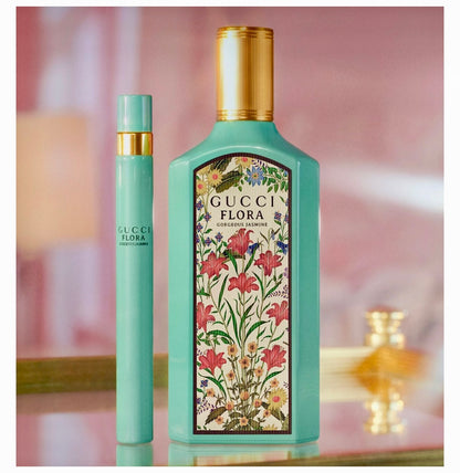 Gucci Flora Gorgeous Jasmine Gift Set 50 ml EDP Spray + 10 ml EDP Mini Spray